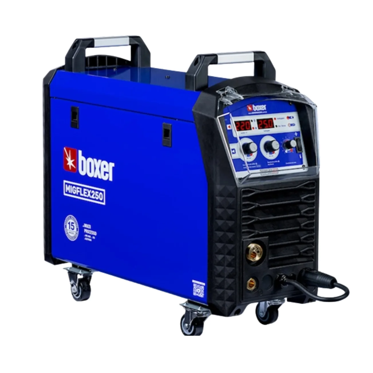 Máquina de Solda Multiprocesso 220A 220V Com Tocha MigFlex 250 - Boxer